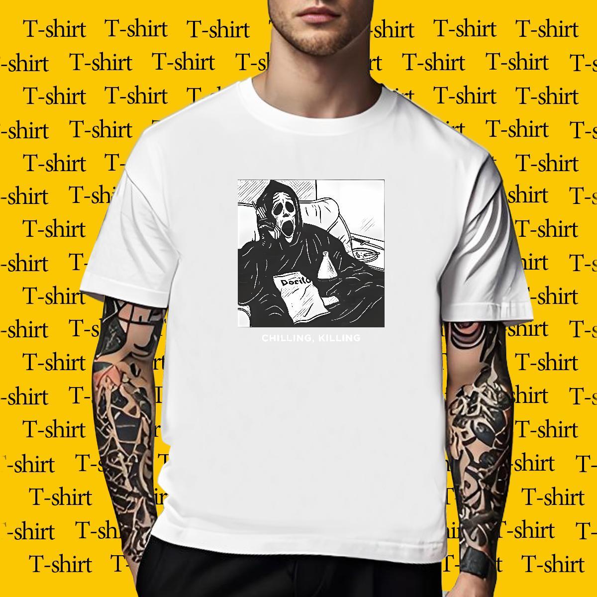 Free Shipping Mens T Shirts 230g 100% Cotton skull Summer Casual Cartoon Print O Neck Short Sleeves Men Tops Tees New Arrival Tshirts