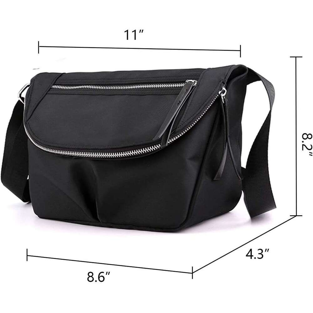 Bags Nylon Crossbody for Women Waterproof Messenger Purses Travel Shoulder Handbags Large Pocketboo