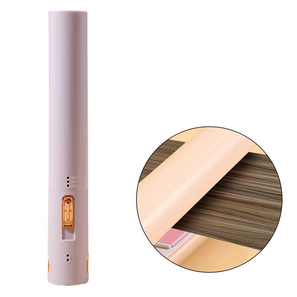 2 in 1 Ceramic Hair Curler Portable Flat Curling Iron Fasting Heating with 3 Temp Setting for Curl Wave Straighten Women HairXJ241010