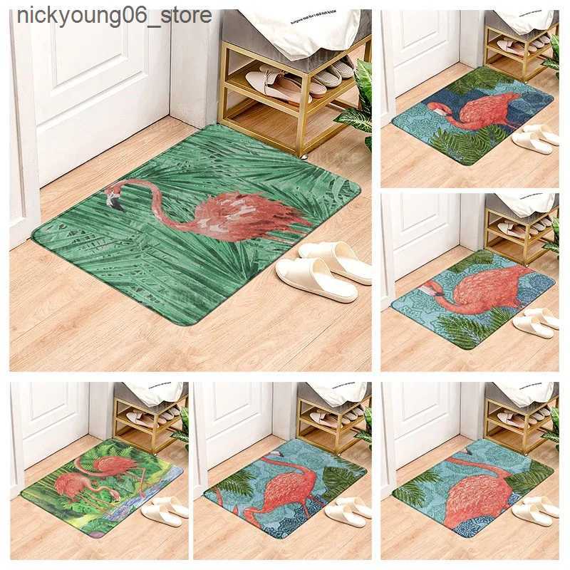 Non-Slip Bath Mats Hawaiian style non slip shower mat bathroom carpet home decoration floor mat kitchen bedroom living room soft absorbing door mat L2