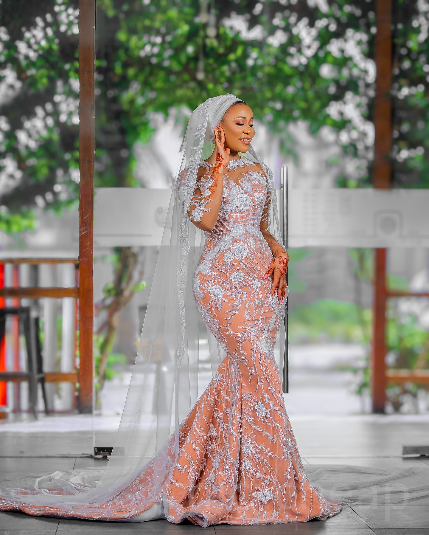 Aso Arabic Ebi Plus Size Off White Illusion Mermaid Wedding Dresses Lacefull Beaded Full Sleeves Vintage Elegant Bridal Gowns Dress ZJ