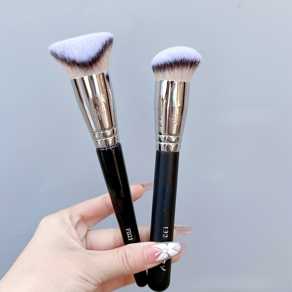 Picasso Beauty Foundation Brush 3D Shape Soft Synthetic Hair Flawless Finish Face Buffing Makeup Brush Cosmetic Tool z250527MPG0