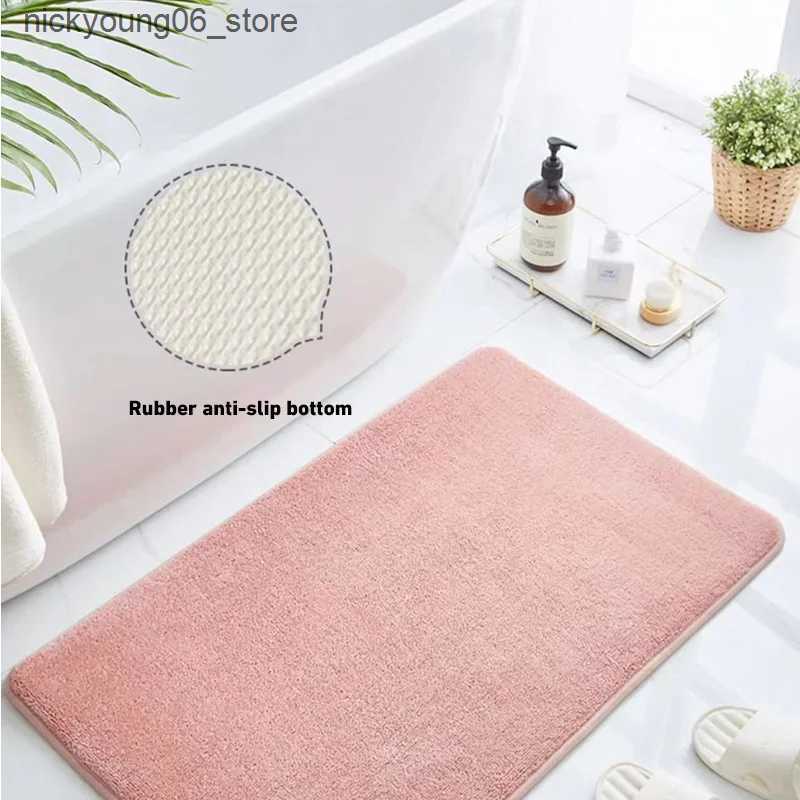 Non-Slip Bath Mats Super Absorbent Floor Mat Bath Mat Anti Slip Coral Velvet Bathroom Floor Mat Door Mat Memory Foam Non-Slip Super Soft Bath Mat L240