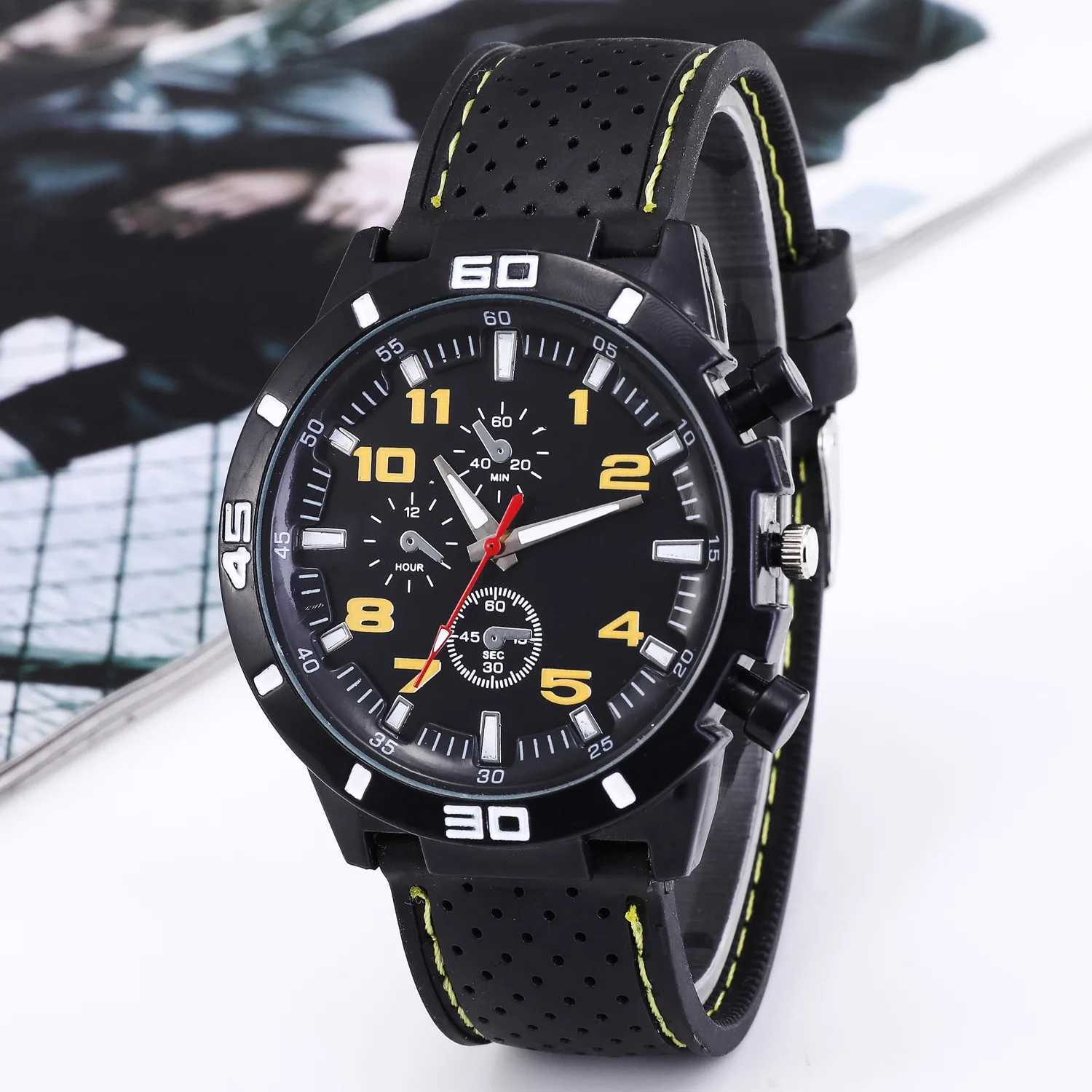 Fashionable casual mens watch high-end mens classic casual watch silicone watch wholesale 066 male Feminino Zegarek DamskiX241010