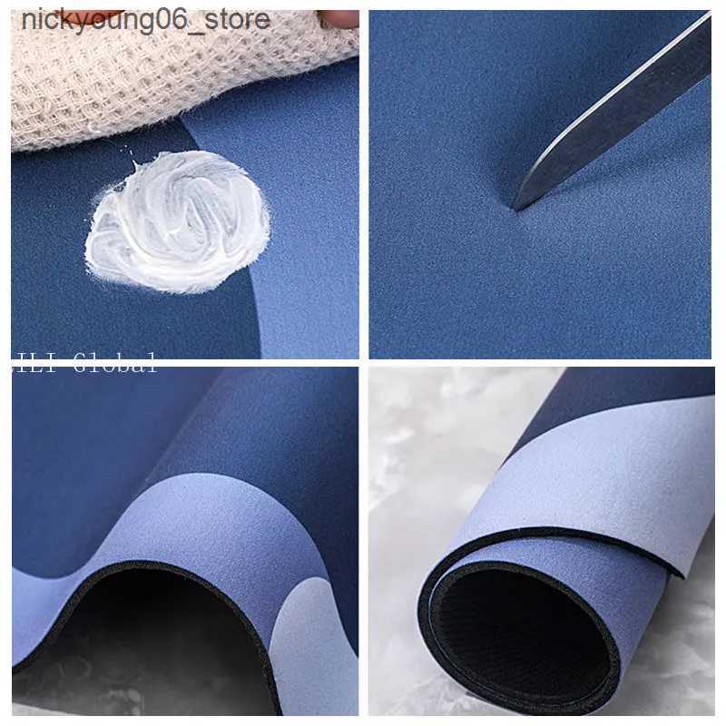 Non-Slip Bath Mats Absorbent Bathroom Bath Mat Anti-slip Shower Rug Diatom Ooze Bath Mats Kitchen Entrance Doormats Home Floormat Bathtub Carpet L2409