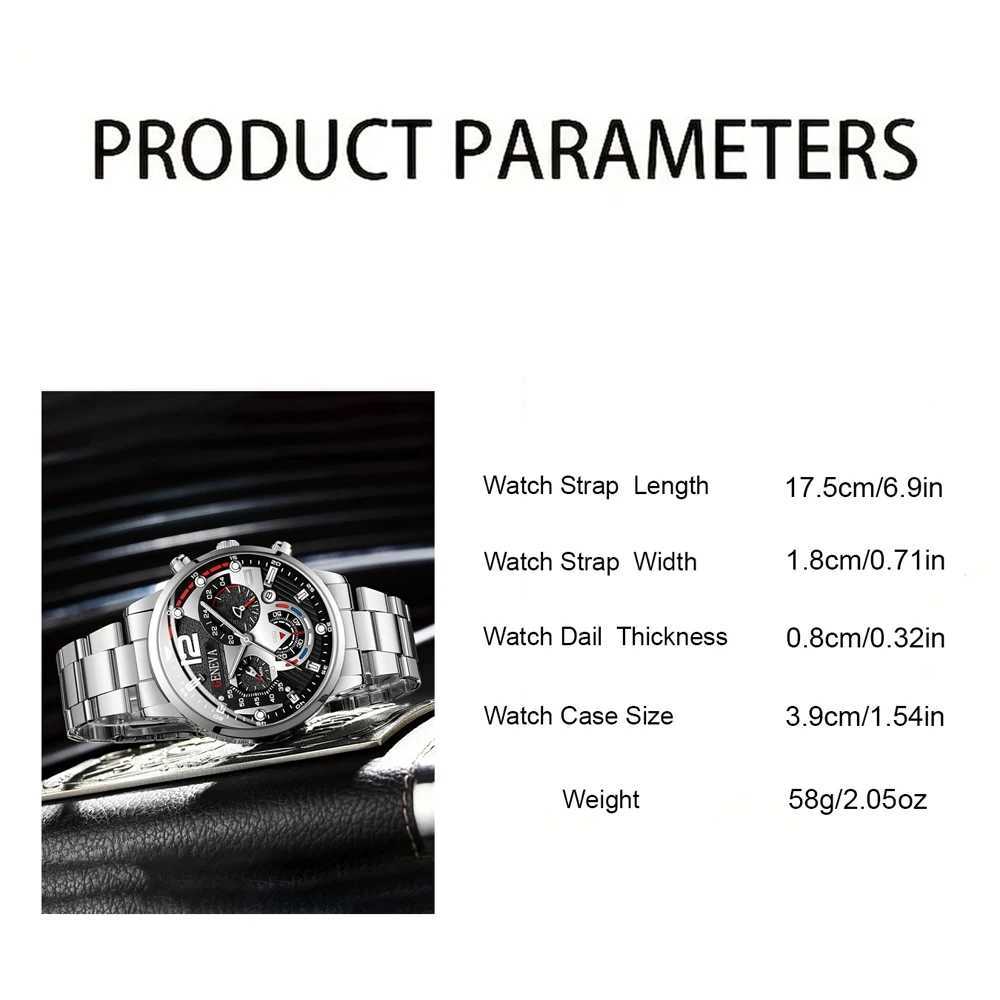 New Hot Watches Fashion Men Stainless Steel Watch Luxury Calendar Quartz Wristwatch Business Watches Man Clock Relogio MasculinoX24