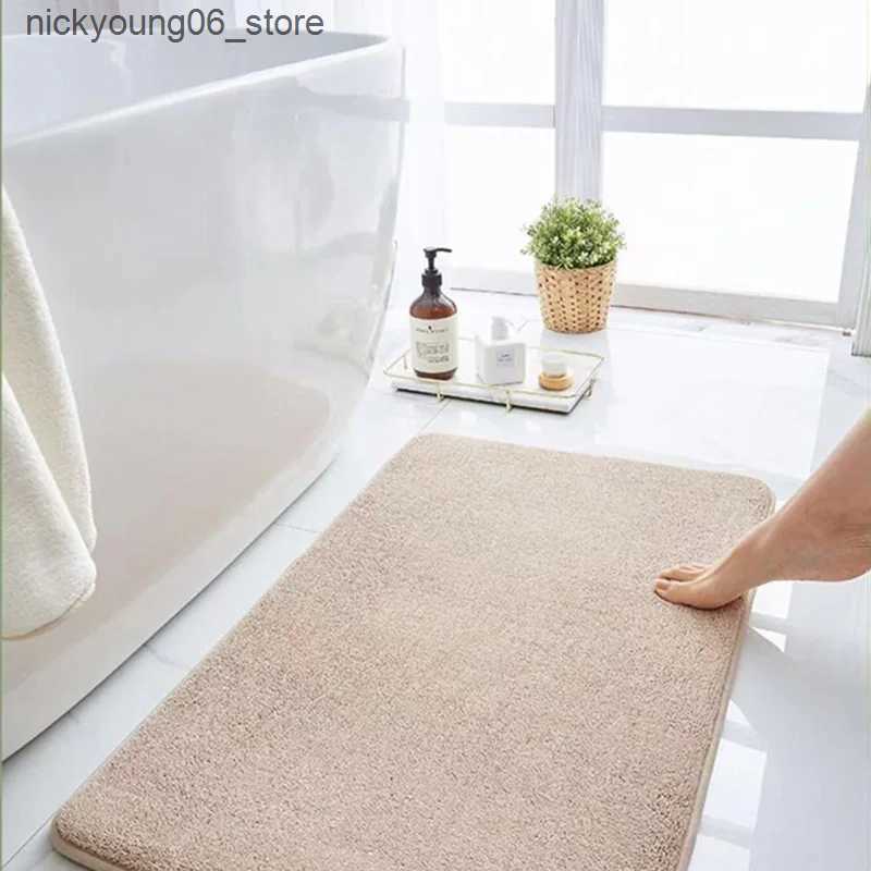 Non-Slip Bath Mats Super Absorbent Floor Mat Bath Mat Anti Slip Coral Velvet Bathroom Floor Mat Door Mat Memory Foam Non-Slip Super Soft Bath Mat L240