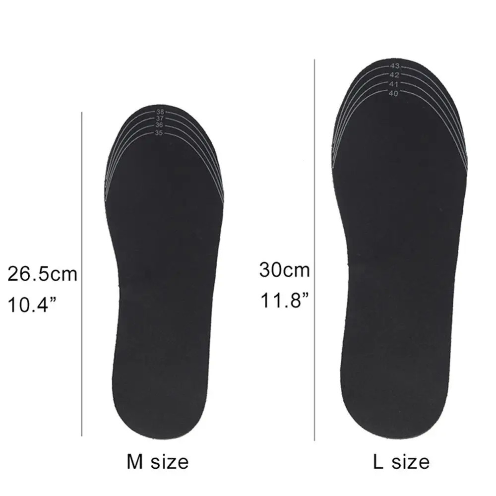 USB Heated Shoe Insoles Feet Warm Sock Pad Mat Electrically Heating Insoles Washable Warm Thermal Insoles Unisex WJ014 Insoles 241010