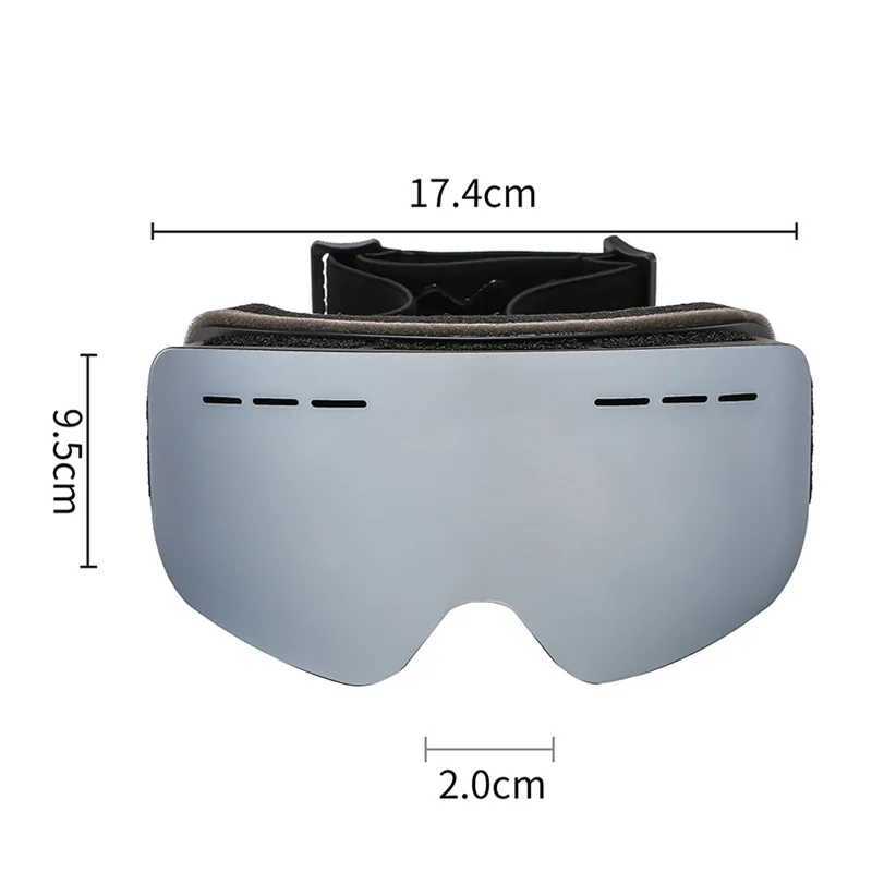 Winter skiing goggles double-layer anti fog skiing goggles UV400 motorcycle windproof and dustproof goggles CL241010