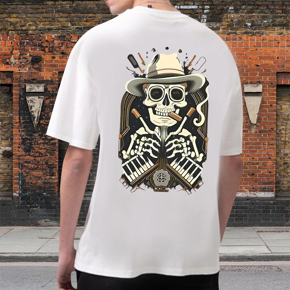 Brand T Shirts Men 100% Cotton 230g hat Casual Custom Print Oversized Breathable Soft Tshirts DIY Tees