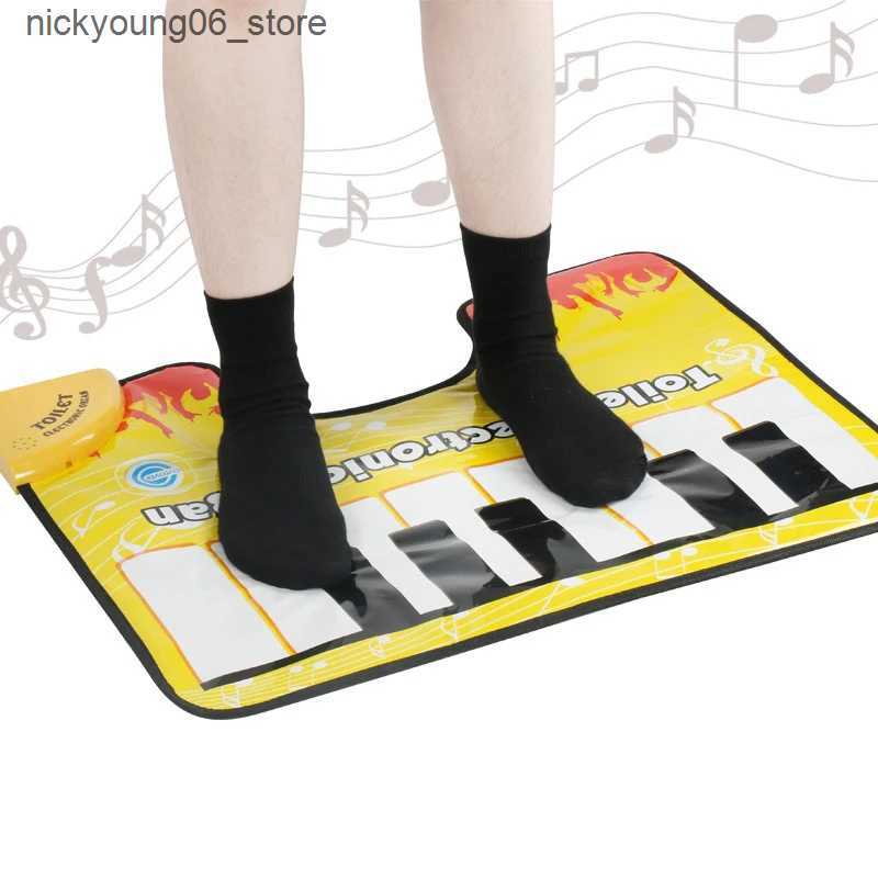 Non-Slip Bath Mats Toilet Piano Music Carpet Potty Piano Sounding Rug Creative Bathroom Fun Toe Tapping Musical Keyboard Toilet Floor Mat G10 L240910