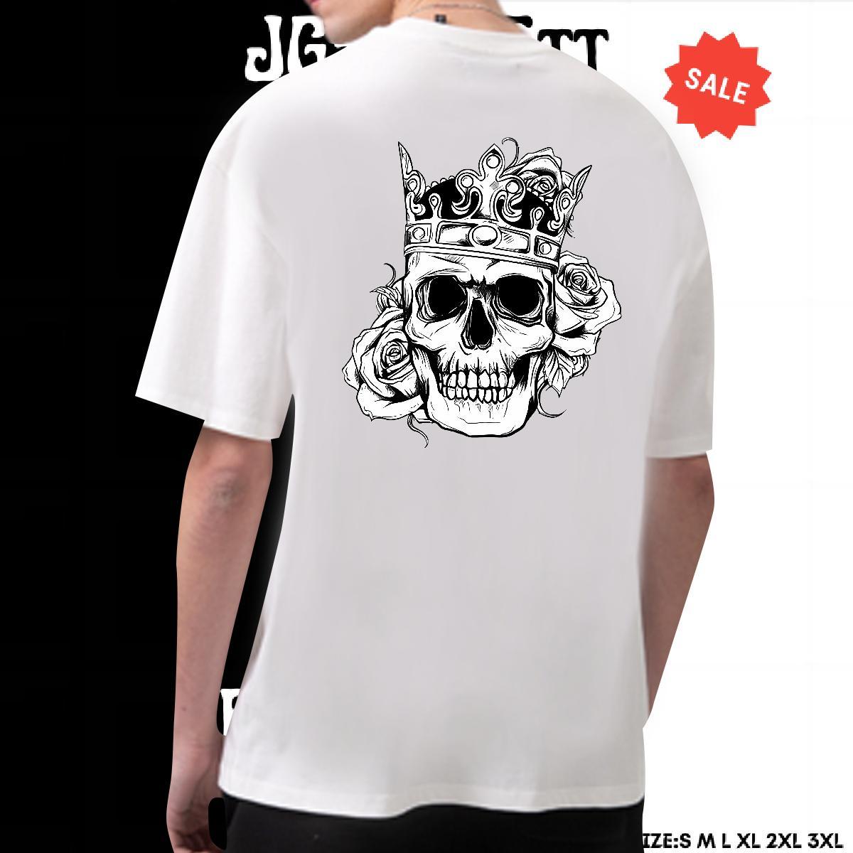 Classic T-Shirts for Men 100% Cotton 230g skull Sport DIY Printed Breathable Tshirt for Man Woman Factory Direct Tops Shirt