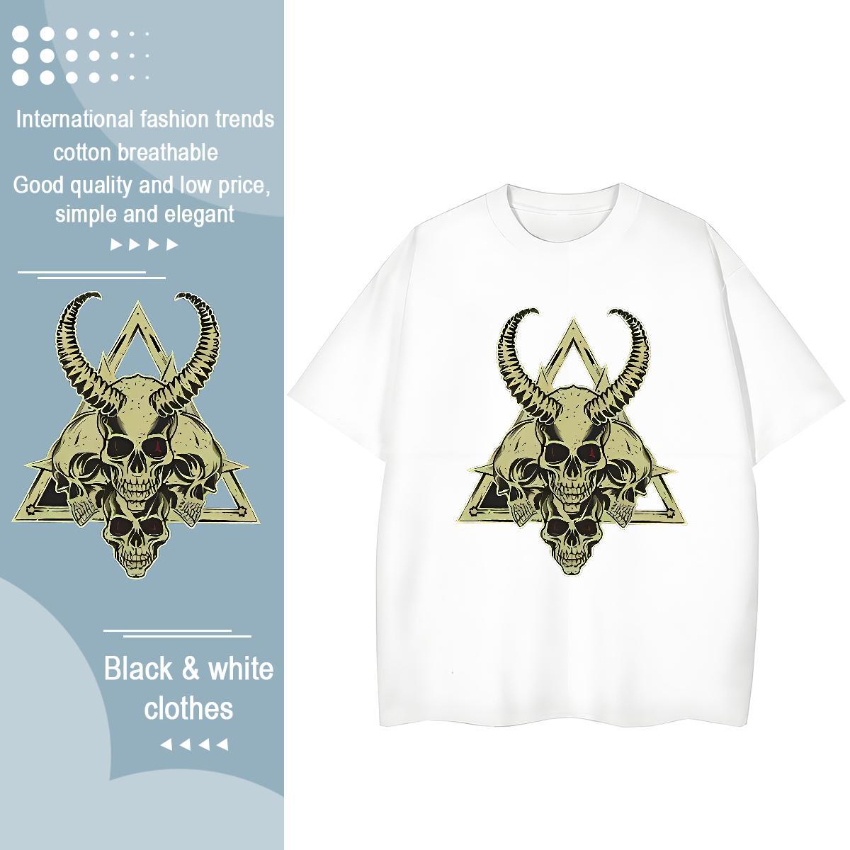 DIY T Shirts Women 230g 100% Cotton O-Neck Short Sleeve Home Outdoor corner Couples T Shirts 5A Anime Tees