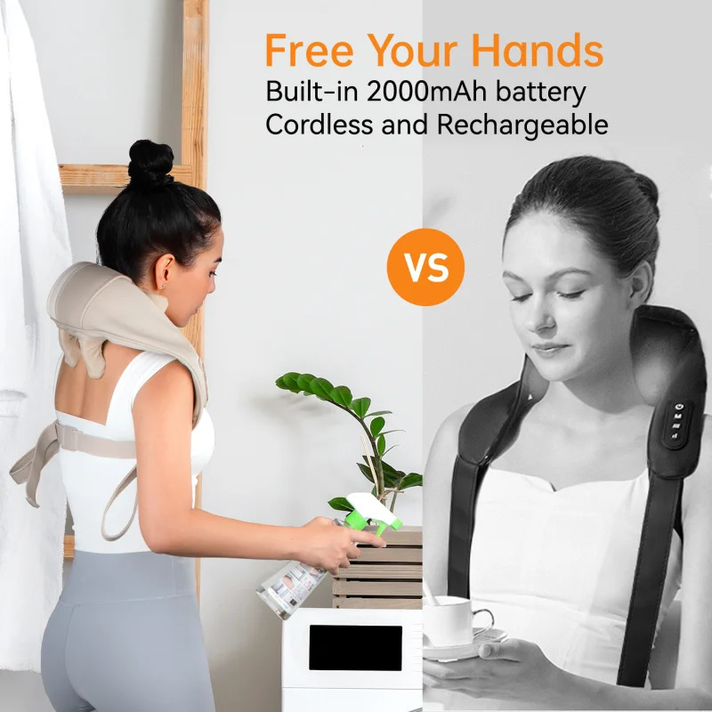 Mebak N1 neck and shoulder massager with heated massage pillow used for kneading and massaging the muscles of the hind legs waist and shoulders 241008