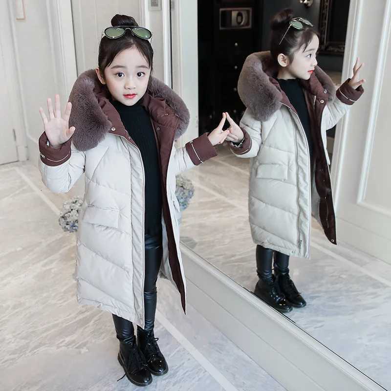 Down Coat Children Winter Down Cotton Jacket 2024 New Fashion Girl Clothing s Clothes Thicken warm Parka Hooded Snowsuit Outerwear Coat H241010