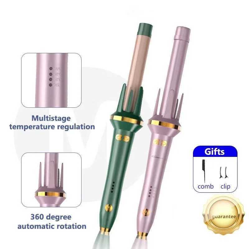 2023 New Product Pink Automatic Hair Curler Curling Iron Wand Curlers Machine Portable Irons Ceramic Curly ToolsXJ241010