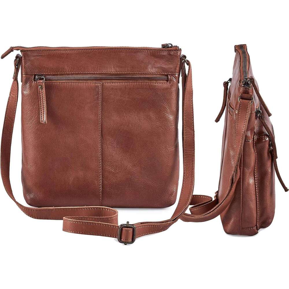 Small Crossbody Bags for Women Real Leather Purse Handbags Crossover Over the Shoulder Pocketbook