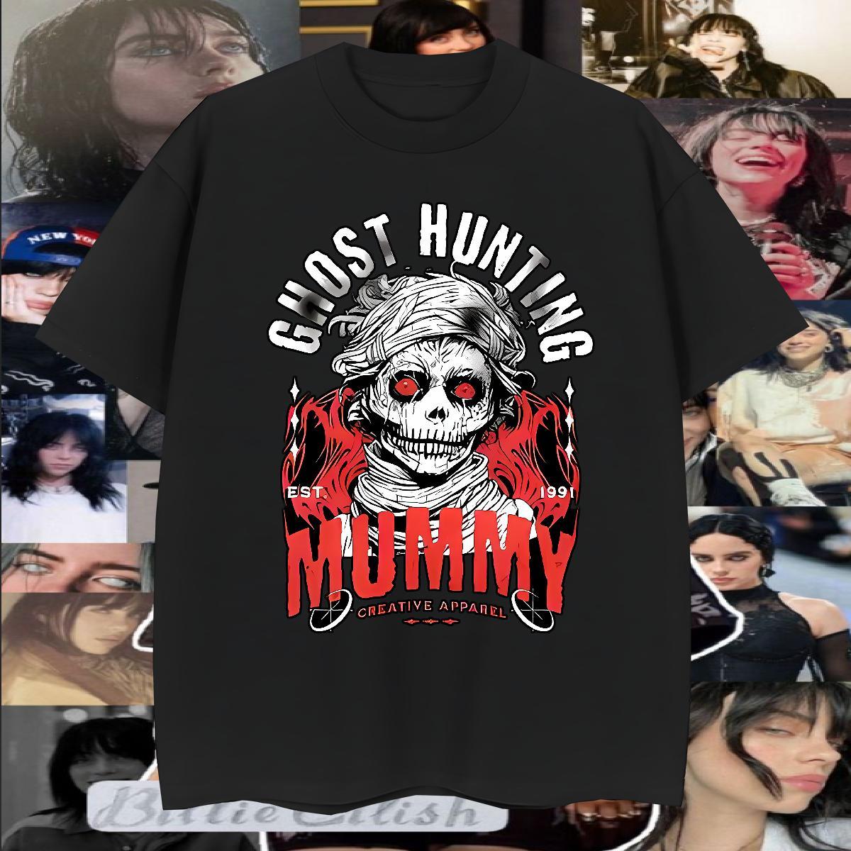 High Quality T shirt 100% Cotton 230g skull Sport Custom Cartoon Crew Neck Breathable Men Clothes T-Shirt New Arrival Wear