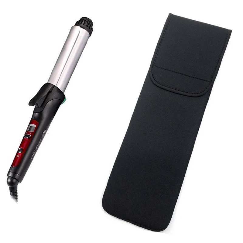 Portable Travel Hair Straightener Storage Bag Curling Iron Pouch Heat Resistant Mat Pad Fold Protective Case Hair Styling ToolXJ241010