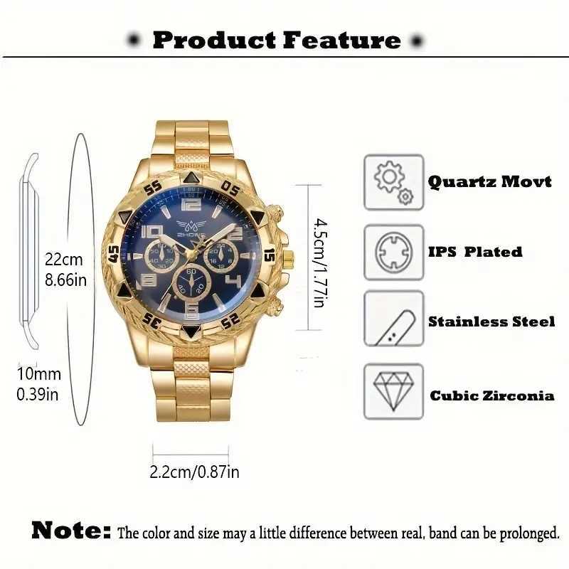 1Pcs Mens WatchLarge Dial Fashion Quartz Business WristwatchIeal Choice For GiftsX241010