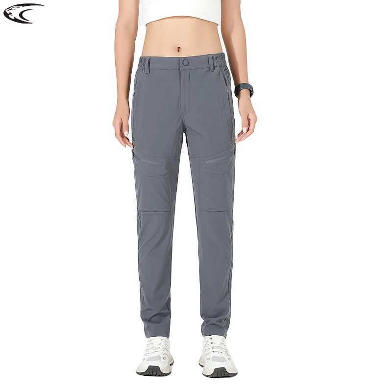 LNGXO hiking pants womens 4-way stretch waterproof summer cargo pants hiking climbing camping outdoor sports mountain hiking traveler W241009