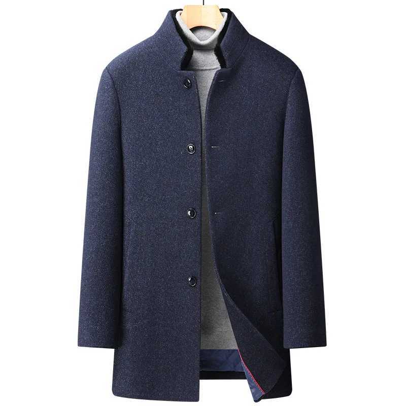 2022 new arrival winter jackets fashion Woolen Coat Mens Casual Wool trench coat Men Dress Jacket men full Size S-3XL LX241010