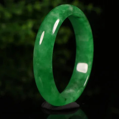 Natural primitive ecological pattern fine Myanmar jade green bracelet 54mm-64mm womens jade bracelet send girlfriend send mom 241007