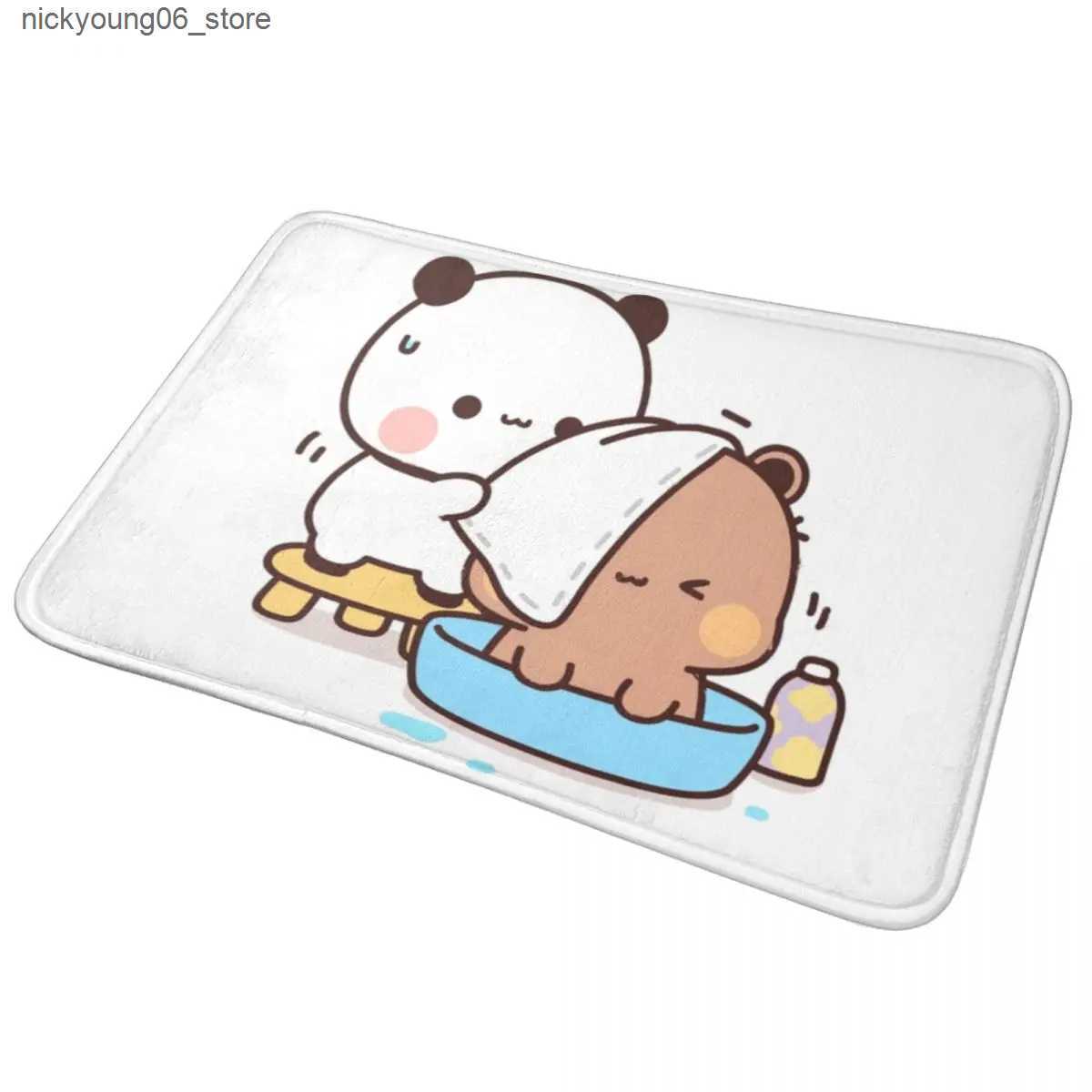 Non-Slip Bath Mats Bubu And Dudu Bath Foot Mat for Shower Home Decor Bear Bath Mat Quick Drying Fashion Bathroom Rug Absorbent Non Slip Toilet Pad L24