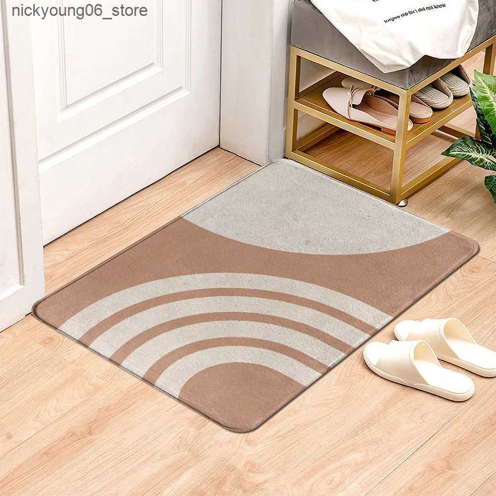 Non-Slip Bath Mats Modern Geometric patterns Entrance Door Mat Soft Carpet Bathroom Anti-slip Mat Kitchen Floor Area Rug Home Decor for Living room L2