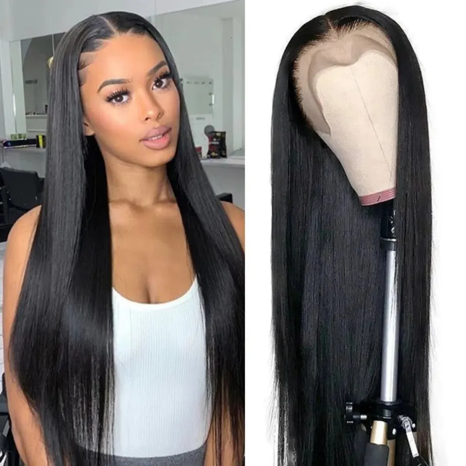 Lace front wig straight wig high-quality synthetic hair curly wig with good texture 241007