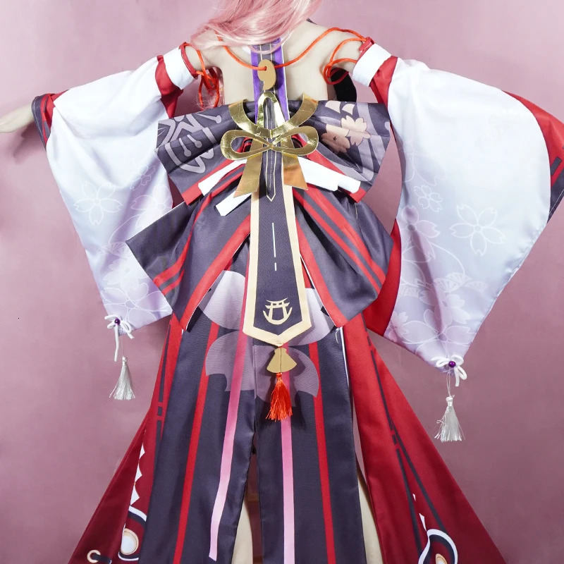 Yae Miko cosplay costume shock uniform wig anime Chinese style Halloween womens clothing 241007