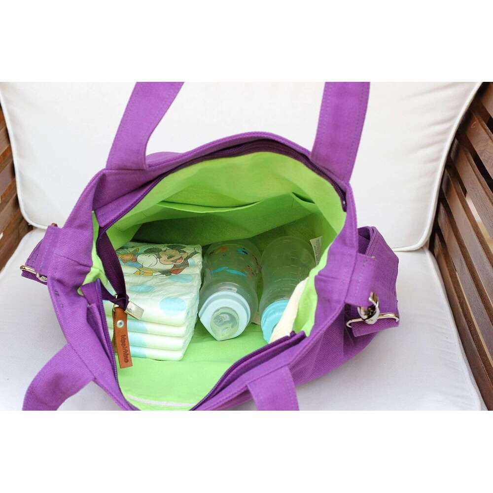 Large Carry All Tote Adjustable Crossbody Strap Zipper Closure Vegan Eco-Friendly Washable Casual Everyday Weekend Travel Shopping Bag
