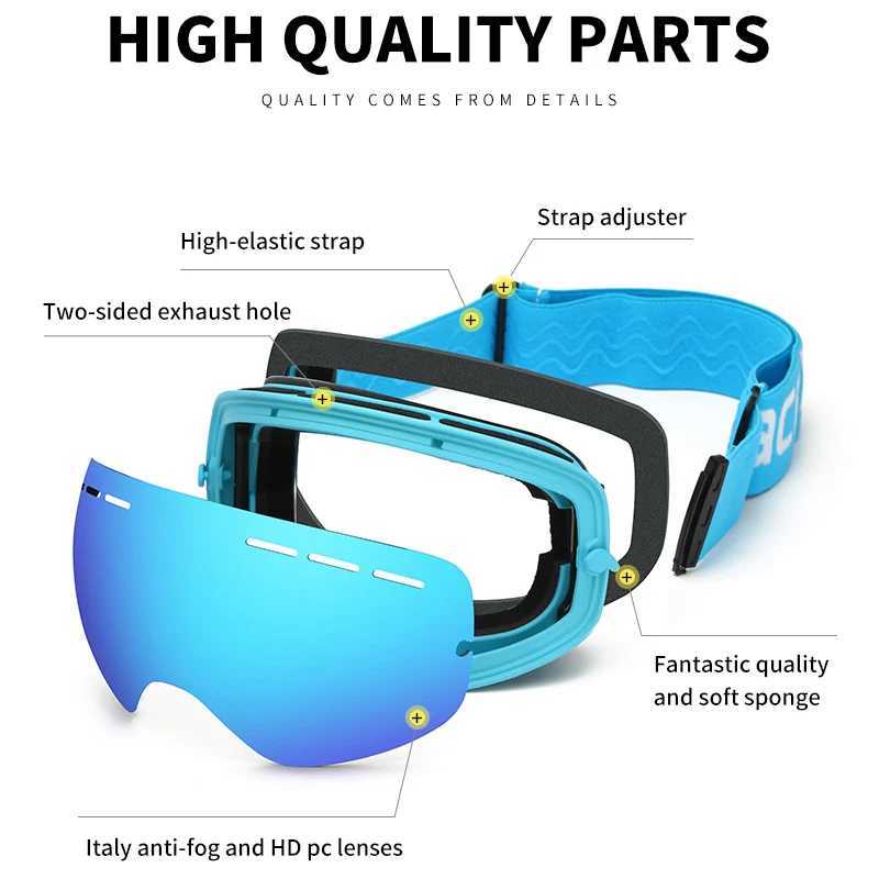 ACEXPNM brand ski goggles mens ski goggles UV400 protective ski goggles anti fog ski mask CL241010