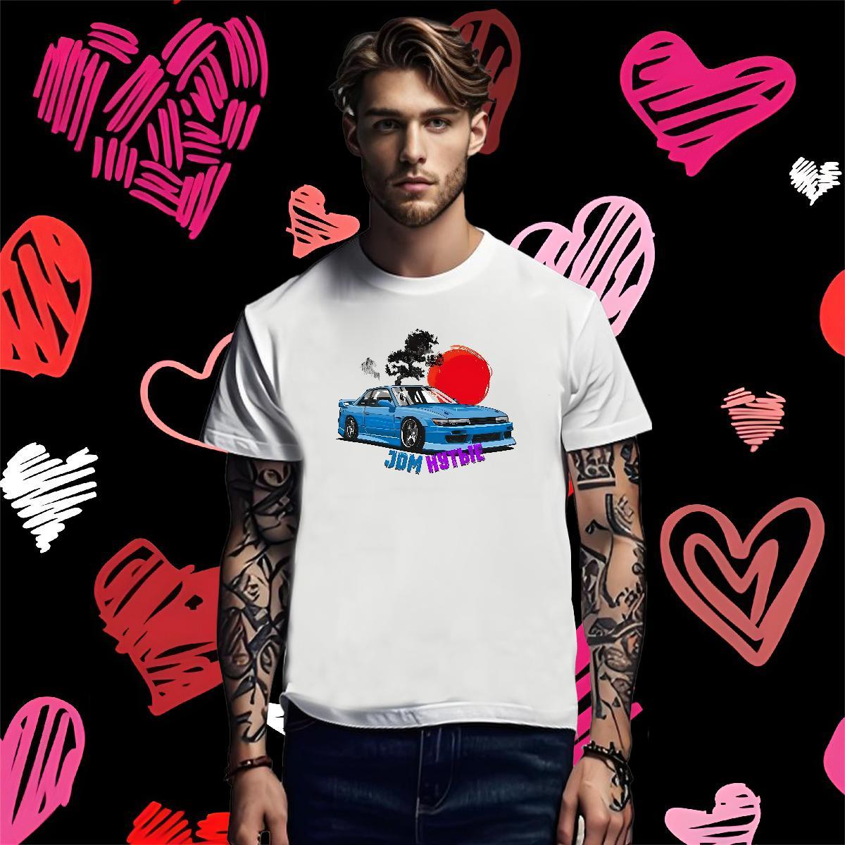 Designer Men T Shirts 230g Cotton sun Street Casual Anime O Neck Short Sleeves Men Tshirts 2024 New Tops Shirt