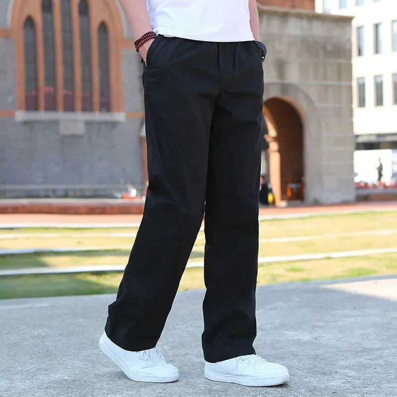 Mens cargo pants straight mens Trouser wide fishing autumn large size Harajuku clothing casual new fashion cheapest loose W241009