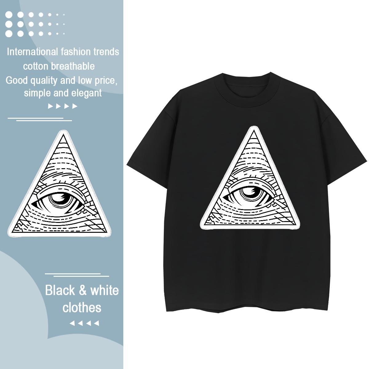 New Arrival Woman T Shirts 230g Pure Cotton Breathable Short Sleeve Casual Daily Wear eye of the devil Lady T shirt Designer Anime Print Top Shirts