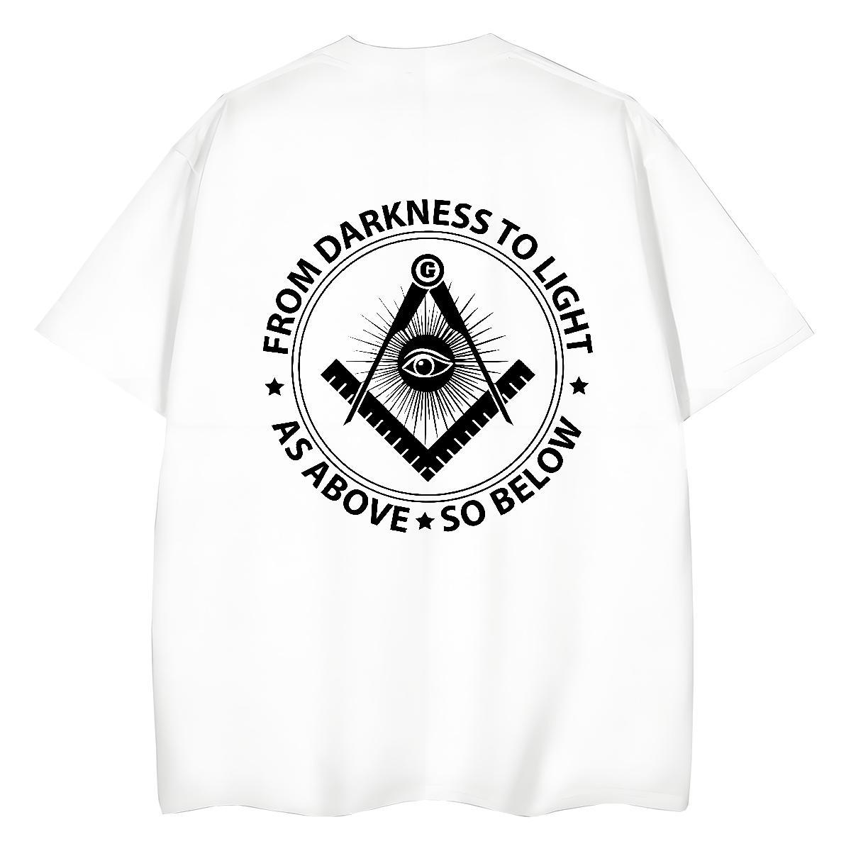 Stylist T shirt 230g Pure Cotton Crew Neck Breathable Street eye of the devil Couples T Shirts Unisex Customized Print Tee Shirt