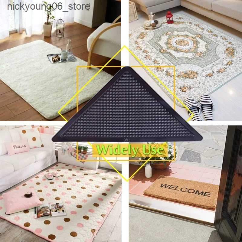 Non-Slip Bath Mats Anti Skid Rug Carpet Self-adhesive Mat Home Grip Floor Small Triangular Corner Sticker Pad Reusable Washable Car Perfume Pad L24091