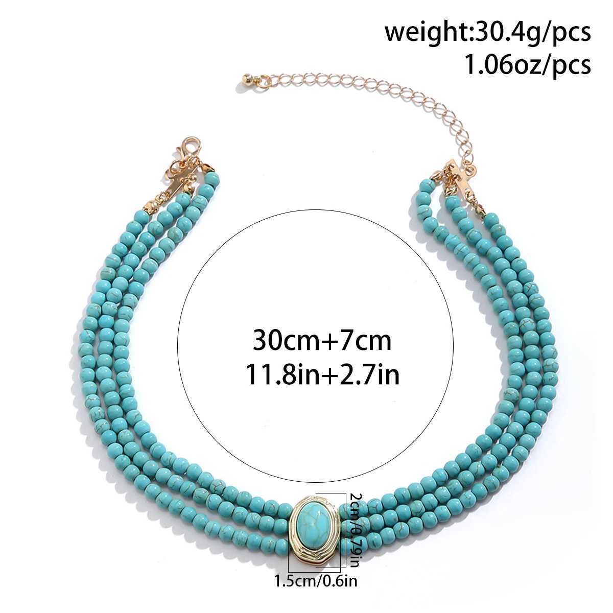 PuRui Elegant Imitation Pearl Necklace Multi-layer Handmade Strand Beads Natural Stone Choker Women Jewelry Neck Chain Party NewX241009