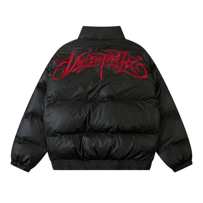 Men's Down Parkas Winter Parkas jacket mens Harajuku embroidered letter star waterproof thick jacket fashionable casual oversized jacket unisex Y