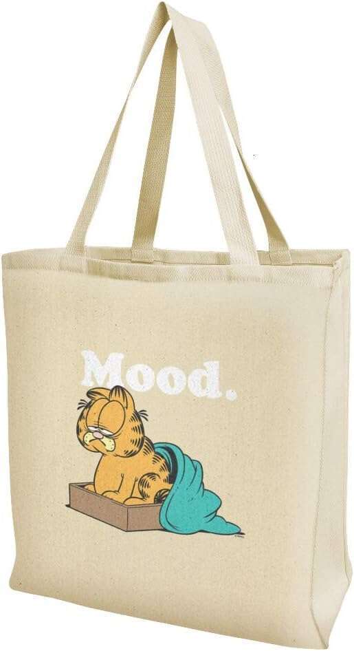 GRAPHICS & MORE Garfield Mood Grocery Travel Reusable Tote Bag