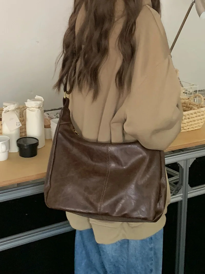 CGCBAG casual beer capacity messenger bag for women fashion women handbag high-quality PU leather handbag 241008