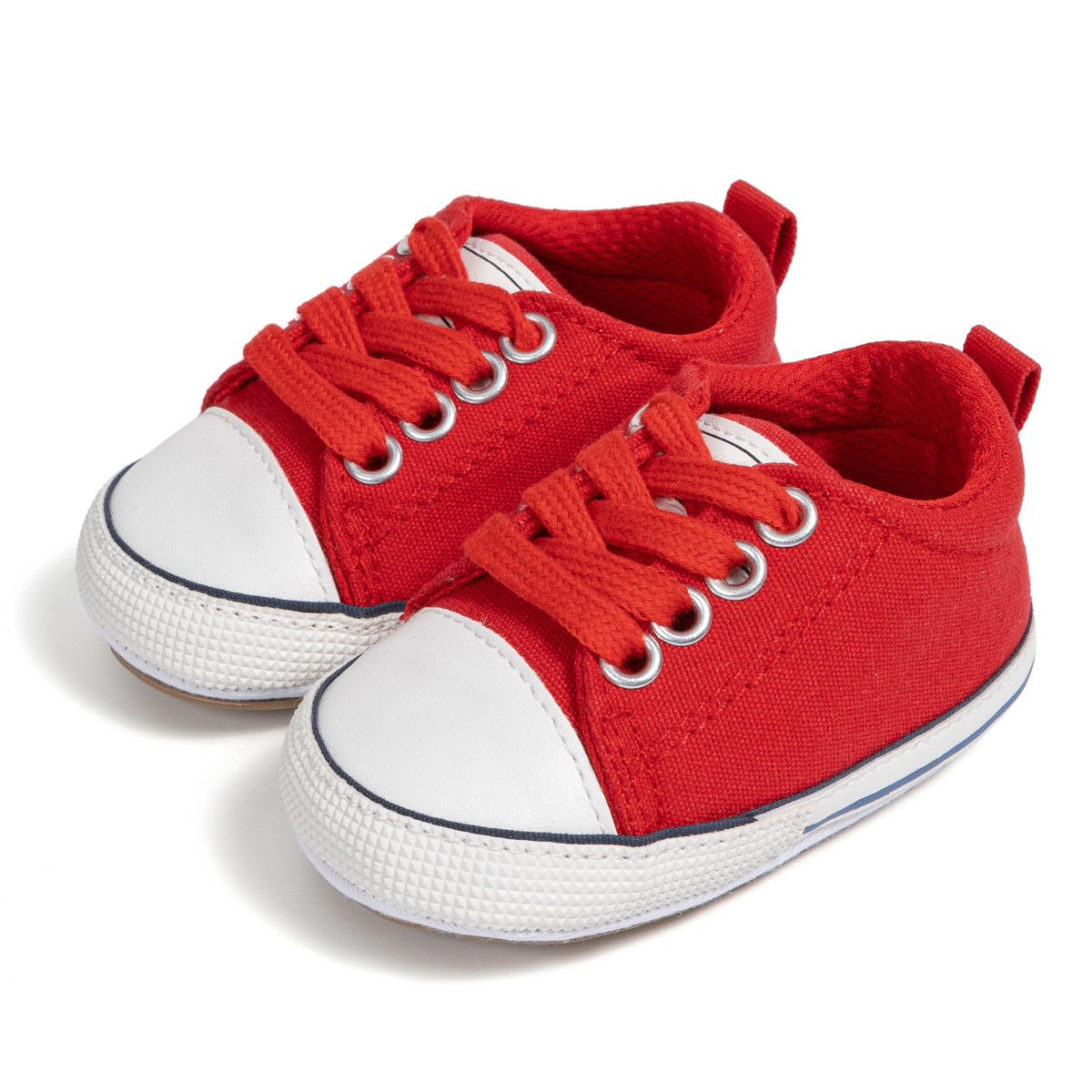Newborn Classic Five Colors Boys Girls Baby Shoes Happysteps Casual Canvas Sneakers Soft Rubber Soles Anti-slip Unisex Infant First Walkers 0-18M