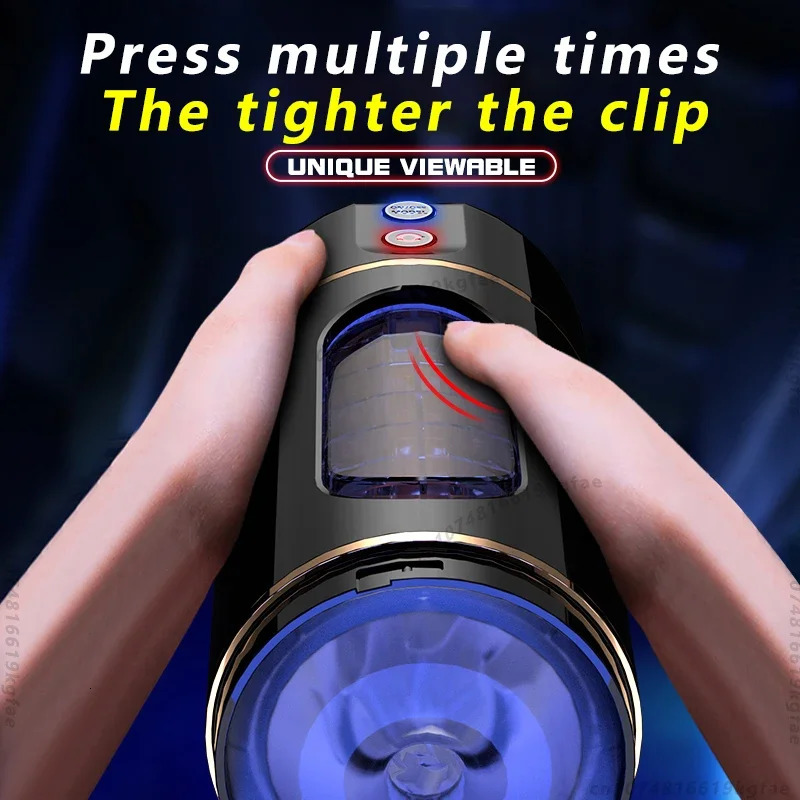 Masturbator Cup Automatic Sucking Vibration Penis Blowjob Pocket Vagina Adult Goods Sex Machine Adults Toys for Men 240914