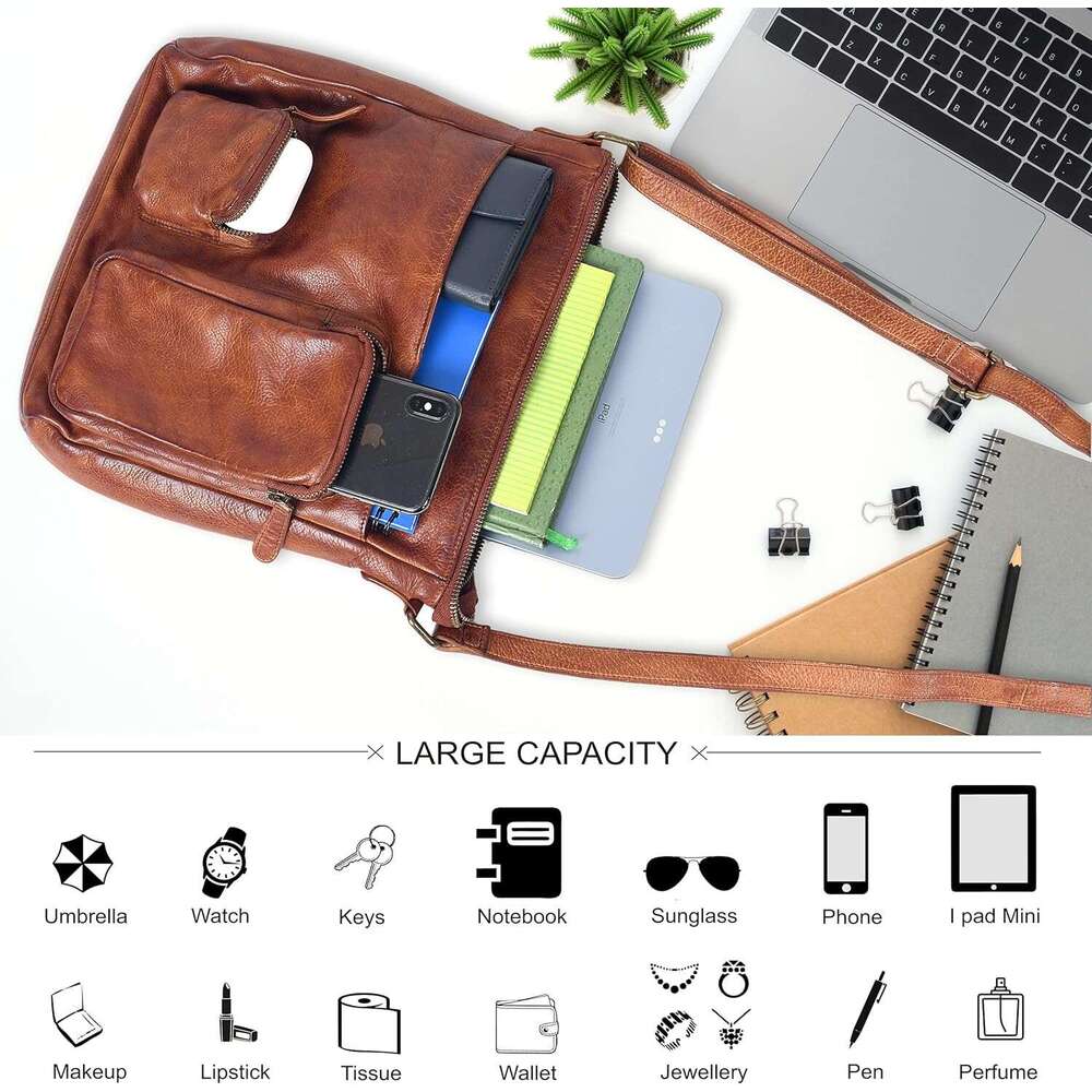 Leather Crossbody Bags Women Trendy Shoulder Sg Purses Ladies Handbags Mothers Day - Gifts For Her