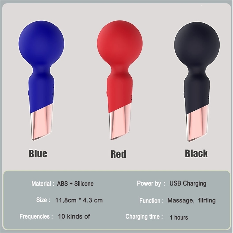 Powerful Mini AV Stick Vibrators for Women 10 Speeds Clit Vibrator Sex Toys for Woman Female Clitoris Stimulator Erotic Product 240914
