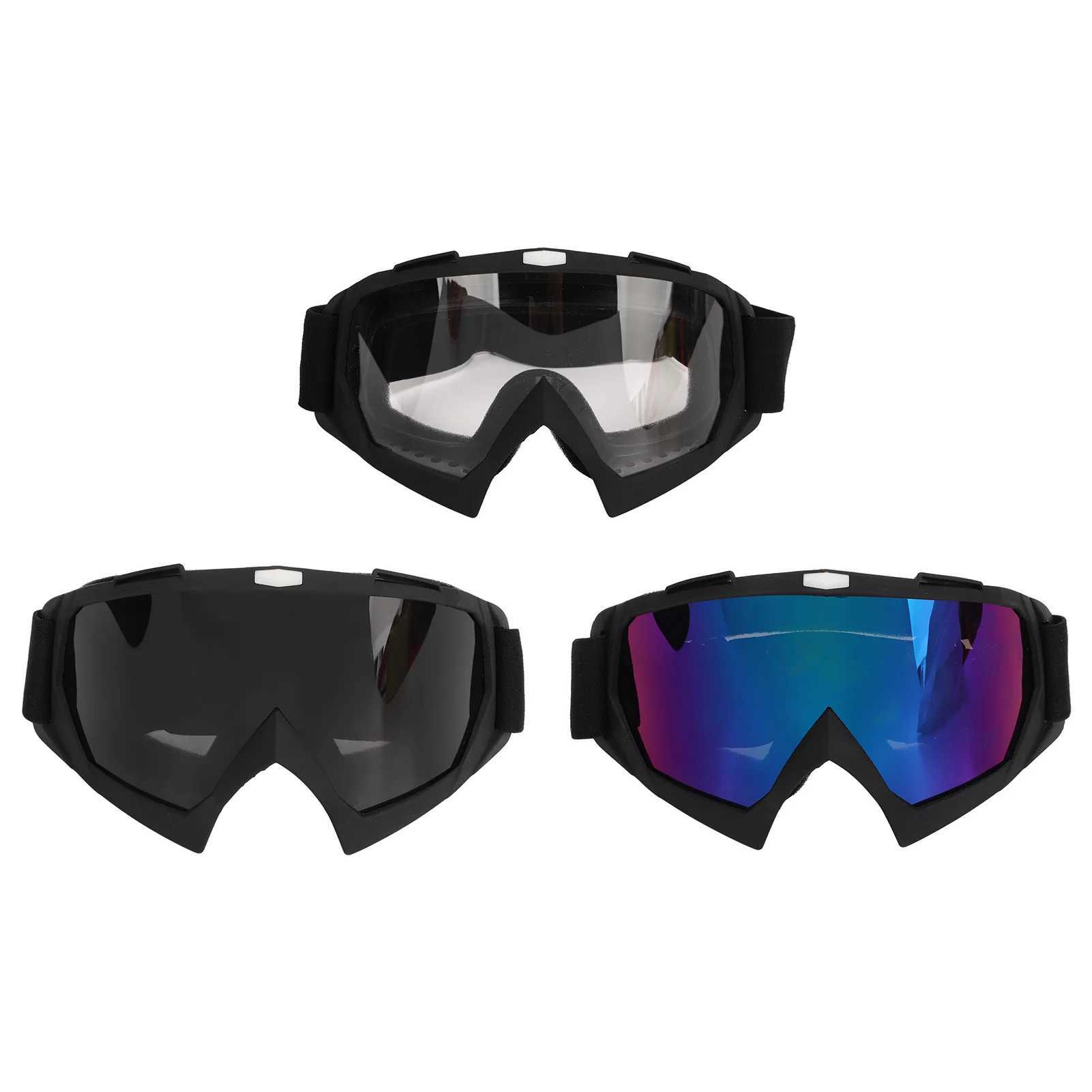 Outdoor skiing goggles sports bike windproof goggles off-road bike dustproof goggles matte black frame snow goggles CL241010