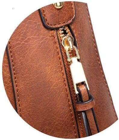 Cici Women's Handbags Hobo Shoulder Bags Large Ladies PU Leather Purse and Bag brown