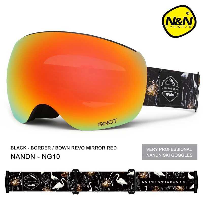 NANDN brand ski goggles mens ski goggles UV400 protective ski goggles anti fog ski mask NG10 CL241010