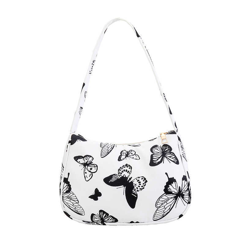 CMM French Staff Bag for Women New Canvas Niche Design Korean Version Versatile Underarm Bag Nylon Shoulder Cloth Bag